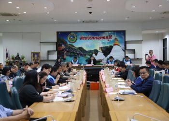 กาญจนบุรี – คณะกรรมการจัดการแข่งขันกีฬาฟุตบอล ชิงถ้วยพระราชทาน “คิงส์คัพ” ครั้งที่ 51 ประจำปี 2568 ประชุมติดตามความคืบหน้าการดำเนินงานของฝ่ายต่าง ๆ ขณะที่การเตรียมความพร้อมในภาพรวมคืบหน้าไปแล้วกว่าร้อยละ 50