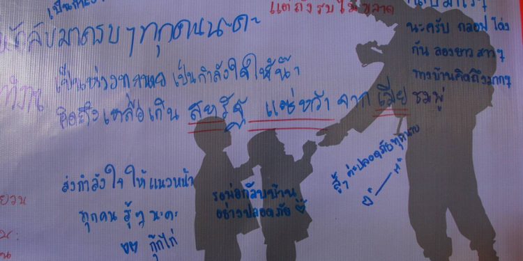 กาญจนบุรี - แนวหน้าเข้มแข็ง แนวหลังมั่นคง ครอบครัว พล.ร.๙ เป็นกำลังใจและดูแลกันทุกห้วงเวลา 12 กาญจนบุรี – แนวหน้าเข้มแข็ง แนวหลังมั่นคง ครอบครัว พล.ร.๙ เป็นกำลังใจและดูแลกันทุกห้วงเวลา