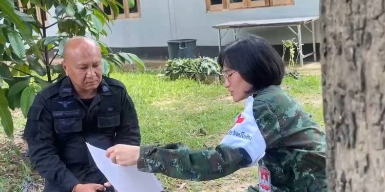 (สุรินทร์) รพ.ค่ายวีรวัฒนโยธินส่งทหารเหล่าแพทย์ ประเมินสภาพจิตใจหลังการสู้รบ ดูแลกำลังพลชายแดนสุรินทร์-ศรีสะเกษ