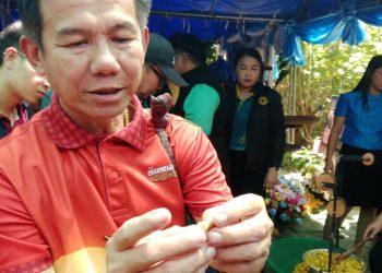 ผู้ว่าฯ นำสื่อมวลชนหัวหน้าส่วนราชการ พาไปยามกลุ่มวิสาหกิจชุมชนปลูกหม่อนเลี้ยงไหม ผ้าไหมไทยอันทรงคุณค่า บ้านหนองยาง