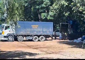 กาญจนบุรี – เดือดร้อนหนักการนำส่งออกสินค้าไปยังเมียนมา กระทบหนัก!! ผลจากที่ทางการเมียนมา จับรถบรรทุกสินค้าที่ขนสินค้าจากประทศไทย ยอดส่งออกตกฮวบจากวันละ180-200คัน หรือเพียงวันละ18-20คัน