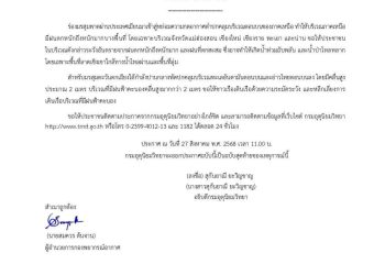 ประกาศแจ้งเตือนสถานการณ์น้ำท่วม อำเภอเวียงสา จังหวัดน่าน