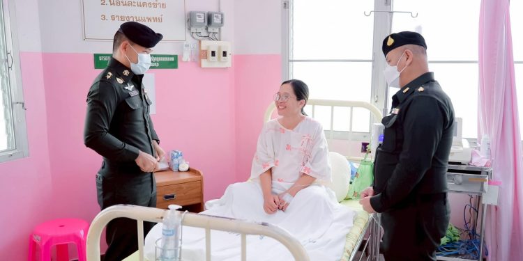 กาญจนบุรี – เยี่ยมภรรยาทหารกล้า”แนวหน้าปลอดภัย แนวหลังอุ่นใจ“