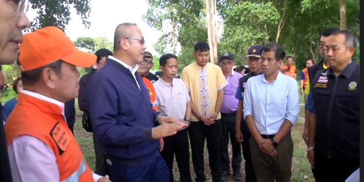 สกลนคร เลขาธิการ สทนช. ติดตามการบริหารจัดการน้ำหนองหาร