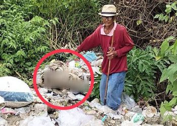 ปราจีนบุรี ชาวบ้านพบถุงดำทิ้งบ่อขยะมีกลิ่นเหม็นแจ้งผู้ใหญ่ตรวจสอบ