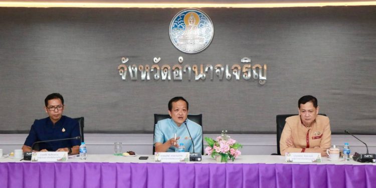 อำนาจเจริญ พร้อมจัดงานประเพณีฮีตสิบสองและงานประจำปี ประจำปี 2568 เพื่อส่งเสริมเศรษฐกิจและอนุรักษ์วัฒนธรรมท้องถิ่น