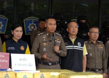 นครปฐม ผบช.ภ.7 นำทีมแถลง รวบรักษ์ เจ้าสัว – บอย เบ็ญพาด สางปมหนี้บุกยิงเสี่ยเปี๊ยก สาหัส