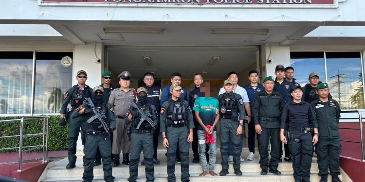 จันทบุรี/รวบแล้ว! โจรชิงทองสมุทรปราการ หนีไม่รอด ถูกจับคาด่านบ้านแหลม จันทบุรี ภายใน 24 ชั่วโมง