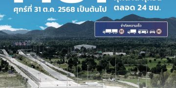 กาญจนบุรี - อย่าขับเพลินเกิน 80 กม. กล้องถี่ยิบ! แขวงทางหลวงกาญจนบุรี โดยกรมทางหลวง ประกาศข่าวดี มอเตอร์เวย์ M81 เปิดใช้ฟรีทุกวัน 24 ชั่วโมง เริ่ม 31 ตุลาคมนี้ ย้ำกำหนดความเร็วสูงสุดไม่เกิน 80 กม./ชม. 29 กาญจนบุรี – อย่าขับเพลินเกิน 80 กม. กล้องถี่ยิบ! แขวงทางหลวงกาญจนบุรี โดยกรมทางหลวง ประกาศข่าวดี มอเตอร์เวย์ M81 เปิดใช้ฟรีทุกวัน 24 ชั่วโมง เริ่ม 31 ตุลาคมนี้ ย้ำกำหนดความเร็วสูงสุดไม่เกิน 80 กม./ชม.
