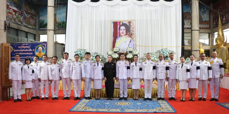 กาญจนบุรี – จัดพิธีบำเพ็ญกุศล เพื่ออุทิศถวายพระราชกุศล พระบรมศพสมเด็จพระนางเจ้าสิริกิติ์ พระบรมราชินีนาถ พระบรมราชชนนีพันปีหลวง วันครบ สัตตมวาร(ครบ 7 วัน)