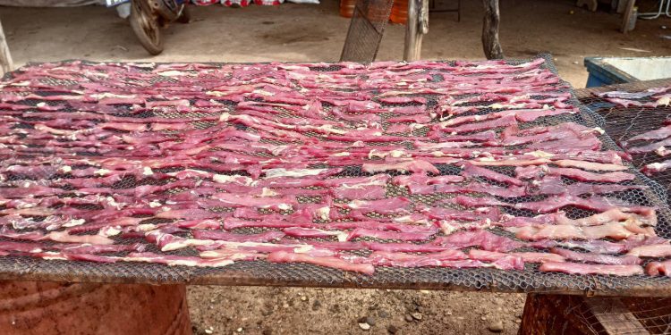 สกลนคร เนื้อแดดเดียว หนังเค็มแม่นี สุดยอดความอร่อยขายดีหน้าหนาว 12 สกลนคร เนื้อแดดเดียว หนังเค็มแม่นี สุดยอดความอร่อยขายดีหน้าหนาว