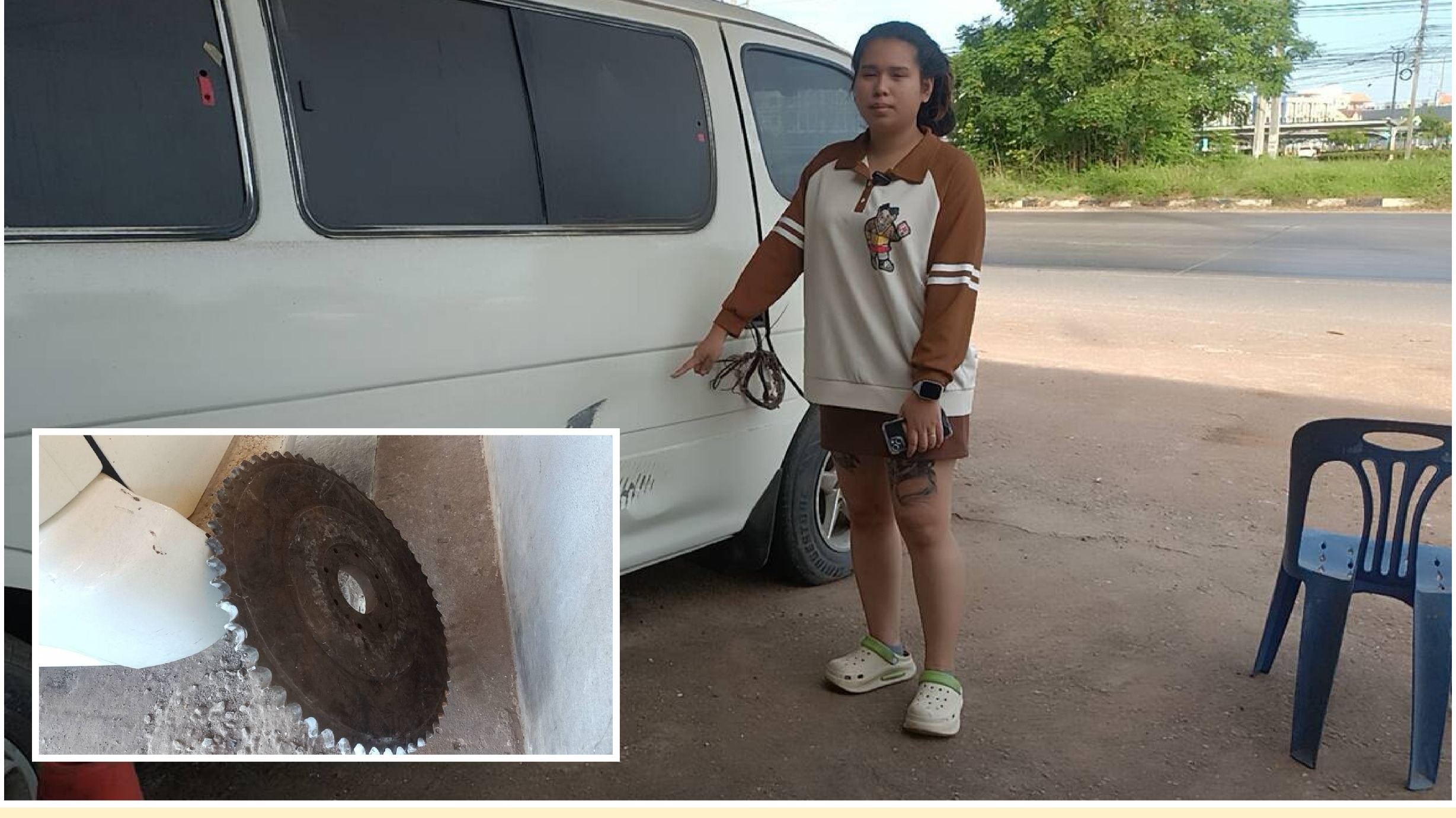 ปราจีนบุรี 18ล้อทำเฟืองหลุดหวิดตัดคอขาดกู้ภัยสาว 13 Talknews Online