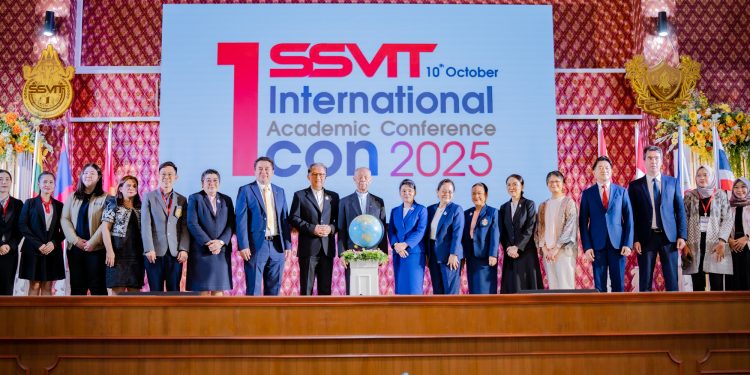 สถาบันสารสาสน์เทคโนโลยีแห่งสุวรรณภูมิ จัดประชุมวิชาการนานาชาติครั้งที่ 1 ขับเคลื่อนงานวิจัยและนวัตกรรมปัญญาประดิษฐ์เพื่อความยั่งยืนของโลก 12 สถาบันสารสาสน์เทคโนโลยีแห่งสุวรรณภูมิ จัดประชุมวิชาการนานาชาติครั้งที่ 1 ขับเคลื่อนงานวิจัยและนวัตกรรมปัญญาประดิษฐ์เพื่อความยั่งยืนของโลก
