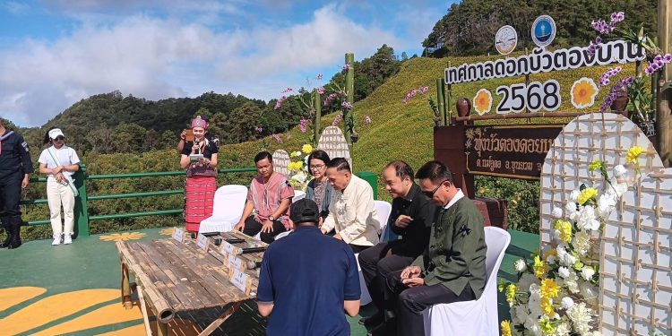 แม่ฮ่องสอนแถลงความพร้อมเปิดเทศกาลท่องเที่ยวทุ่งดอกบัวตองดอยแม่อูคอเน้นเที่ยวถิ่นบัวแห่งแรกของไทย 12 แม่ฮ่องสอนแถลงความพร้อมเปิดเทศกาลท่องเที่ยวทุ่งดอกบัวตองดอยแม่อูคอเน้นเที่ยวถิ่นบัวแห่งแรกของไทย