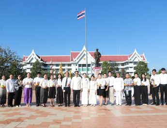 อำนาจเจริญ บวงสรวงสิ่งศักดิ์สิทธิ์ประจำจังหวัด เพื่อความเป็นสิริมงคลก่อนพิธีเปิดงานสำคัญ “แสงแห่งอำนาจ รวมใจเทิดไท้พระพันปีหลวง”