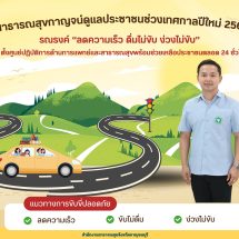 กาญจนบุรี/// สสจ.กาญจน์เตรียมพร้อมดูแลประชาชนช่วงเทศกาลปีใหม่ 2569 ตั้งศูนย์ปฏิบัติการด้านการแพทย์และสาธารณสุข ประสานและสนับสนุนการทำงานตลอด 24 ชั่วโมง ย้ำ“ลดความเร็ว ดื่มไม่ขับ ง่วงไม่ขับ” พร้อมเข้มมาตรการบังคับใช้ กม.ควบคุม “เครื่องดื่มแอลกอฮอล์”