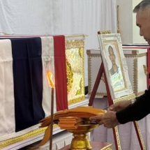 ปราจีนบุรี พิธีสดุดีและส่งศพทหารกล้า