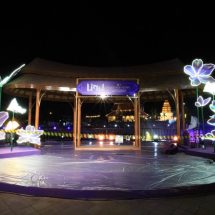 นายกเทศมนตรีเมืองน่าน เยี่ยมชมการทดสอบระบบแสงสีโซนการแสดง “แสงฮักแห่งเมืองใหม่” ณ สวนสาธารณะศรีเมือง