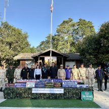 กกล.สุรศักดิ์มนตรี โดย ร้อย.ฉก.ทพ.2110 ฉก.ทพ 21บก.ควบคุมที่2 (ร.13) บูรณาการกับ สน.เรือสังคม นรข.เขตหนองคาย ร้อย.ตชด.246 ชุดสืบสวน สภ.สังคม ตรวจยึดยาบ้า 268,000 เม็ด ส่วนขบวนการค้ายาเสพติดหลบหนีไปได้