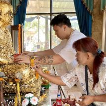 นครนายก – หนุ่มร้านท่อไอเสีย แก้บน“หลวงพ่อสนิท”หลังธุรกิจปังแถมได้โชคเฉียดล้าน