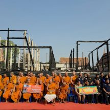ลพบุรี เจ้าคณะภาค 3 ถวายปัจจัยช่วยสร้างศาลาการเปรียญหลังใหม่ให้วัดตะโก