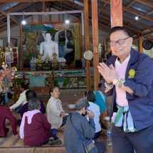 สกลนคร มหานิยมร่วมงานบุญประทายข้าวเปลือก งานบุญประเพณีบุญกองข้าวชาวอีสาน