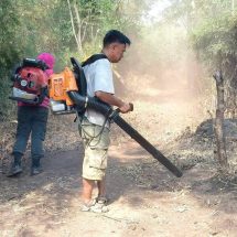 กาญจนบุรี – ประธาน ทสม. เร่งให้ความรู้ความเข้าใจแก่ประชาชนในชุมชน เร่งทำแนวกันไฟป่า ป้องกันฝุ่นละ ลดค่า pm 2.5 ด้วยการงดการเผาวัชพืชทุกชนิด
