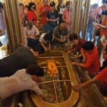 สระบุรี พุทธศาสนิกชนชาวไทยเชื้อสายจีน ไทยทั่วสารทิศ รับเตี๊ยบ พาสปอร์ตสู่สวรรค์ พร้อมนมัสการรอยพระพุทธบาท