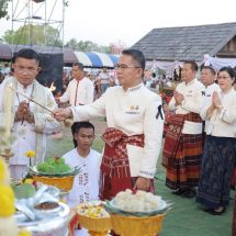 กาฬสินธุ์ อลังการ!งานประเพณีเทศกาล“มาฆปูรณมีบูชา”ทะเลธุงอีสาน