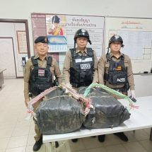 ตำรวจแม่สายยึดยาบ้าเกือบ 5 แสนเม็ด ริมถนนพหลโยธิน สายเชียงราย–แม่สาย