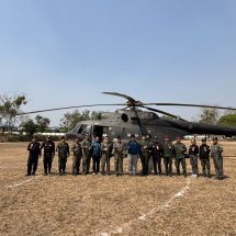 กองทัพบกจัด ฮ. MI -17 ดับไฟป่าพื้นที่เข้าถึงยาก พร้อมระดมหน่วยทหารฉีดน้ำลดฝุ่นละอองภาคเหนือ