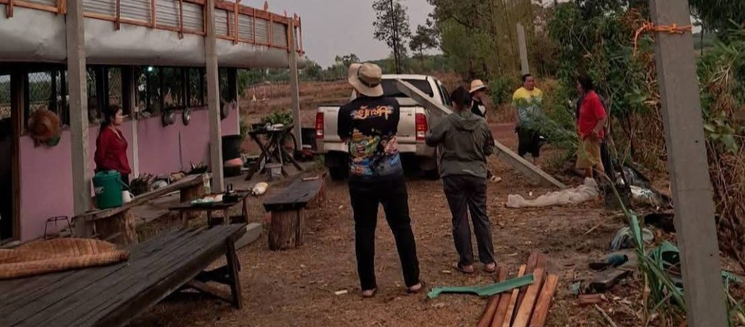 อำนาจเจริญ เกิดวาตภัยและ พายุฝนลูกเห็บ พัดถล่ม2อำเภอในจังหวัดอำนาจเจริญ เสียหายแล้ว 9 ครัวเรือน