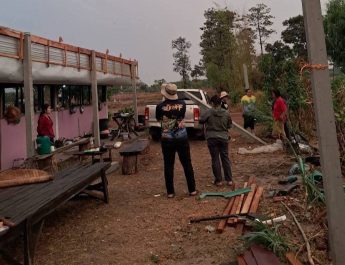 อำนาจเจริญ เกิดวาตภัยและ พายุฝนลูกเห็บ พัดถล่ม2อำเภอในจังหวัดอำนาจเจริญ เสียหายแล้ว 9 ครัวเรือน