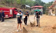 “นายกวิทยา กันกา” อบต.ป่าแดงจัดกิจกรรม Big Cleaning Day ที่วัดสันกลางฯ