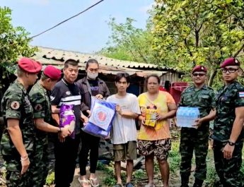 ลพบุรี ทหารรบพิเศษเข้าช่วยเหลือประชาชนประสบภัยพายุฤดูร้อนถล่ม