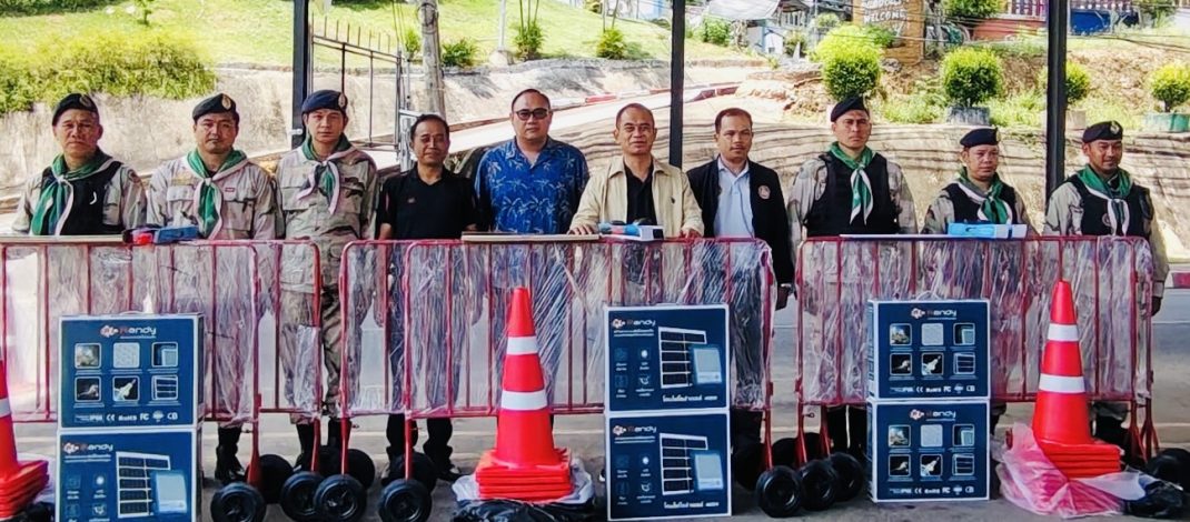 อำเภอเบตงมอบวัสดุ อุปกรณ์ สำหรับใช้ในการปฏิบัติงานประจำจุดตรวจ/จุดสกัดในพื้นที่
