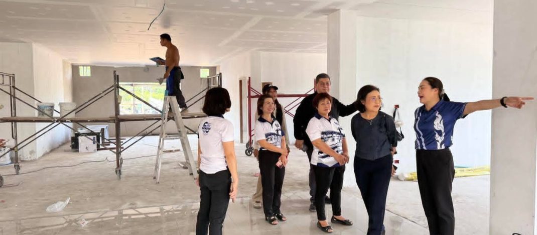 “นายกดำรงเกียรติ กิตติประภัสร์” ทต.เด่นชัย ติดตามความคืบหน้าโครงการก่อสร้างสำนักงานเทศบาลตำบลเด่นชัย (แห่งใหม่) หมู่ที่ที่ 5 ต.เด่นชัยฯ