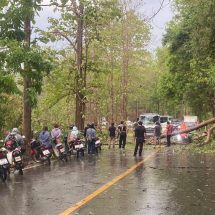 พายุฝนฟ้าคะนองกระจายหลายพื้นที่ได้รับความเสียหาย แต่ตัวเมืองแม่ฮ่องสอนเจอภาวะร้อนจัด