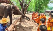 โรงเรียนพระปริยัติธรรมวัดพระธาตุแช่แห้ง ร่วมโครงการ “เรียนรู้ถิ่น แผ่นดินเกิด จังหวัดน่าน” เปิดประสบการณ์เรียนรู้ดาราศาสตร์และวิถีช้างน่าน
