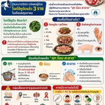 ด่วนโรงพยาบาลสมเด็จพระยุพราชปัว เตือนภัย “ไข้หูดับ” พบผู้ป่วยแล้ว 3 ราย วอนประชาชนงดกินหมูดิบ เสี่ยงหูหนวก-เสียชีวิตเตือนสาย “ดิบ” ระวัง! “ไข้หูดับ” อันตรายกว่าที่คิด