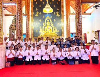 อบต.ป่าแดงฯ ร่วมเดินขบวนแห่เครื่องสักก “งานประเพณีไหว้พระพุทธโกศัยศิริชัยมหาศากยมุนี พระคู่บ้านคู่เมืองแพร่ฯ”