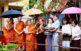 วัดหายโศกถือฤกษ์วันสำคัญทางพระพุทธศาสนา วันวิสาขบูชา ทำพิธียกเสาเอก เสาโท กุฎิสง์”กุฎิร่มอโสก”