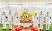 ผู้แทนคณะศิษยานุศิษย์วัดพระธรรมกาย ร่วมพิธีเชิญพุ่มดอกบัวประดิษฐ์พระราชทาน ถวายสักการะ “พระศรีมหาโพธิทศมราชบพิตร” เป็นพุทธบูชา เนื่องในวันวิสาขบูชา 2569 จังหวัดปทุมธานี