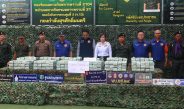 กกล.สุรศักดิ์มนตรี คุมเข้มชายแดน โดย ฉก.ทพ.2104 ทพ.21 บก.ควบคุมที่ 2 บูรณาการยึดยาเสพติดให้โทษประเภท 2 (เคตามีน) กว่า 300 กก.