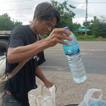 ปราจีนบุรี หนุ่ม51เดินเท้าจากจันทบุรีจะไปแปดริ้ว
