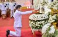 จังหวัดน่าน จัดพิธีถวาจังหวัดน่าน จัดพิธีถวายน้ำสรงพระศพ เบื้องหน้าพระรูป สมเด็จพระเจ้าลูกเธอ เจ้าฟ้าพัชรกิติยาภา นเรนทิราเทพยวดี กรมหลวงราชสาริณีสิริพัชร มหาวัชรราชธิดา