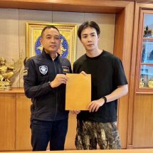 “ซี พฤกษ์” นักแสดงซีรี่ย์วาย เข้าพบ ผบก.สอท.1 ร้องตรวจสอบบัญชี ปล่อยข่าวเท็จสร้างความเสื่อมเสีย