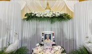 ปราจีนบุรี งานศพเจ้าของสวนแจกทุเรียนมังคุด