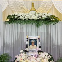 ปราจีนบุรี งานศพเจ้าของสวนแจกทุเรียนมังคุด