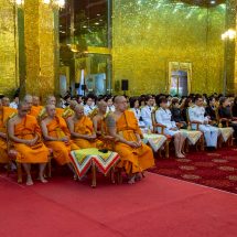 วัดไผ่ล้อมพระอารามหลวง จังหวัดนครปฐม จัดพิธีบำเพ็ญกุศลสตตมวาร อุทิศถวายพระราชกุศล แด่สมเด็จพระเจ้าลูกเธอ เจ้าฟ้าพัชรกิตติยาภา นเรนทิราเทพยวดี กรมหลวงราชสาริณีสิริพัชร มหาวัชราราชธิดา